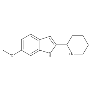 6-methoxy-2-(piperidin-2-yl)-1H-indole Structure