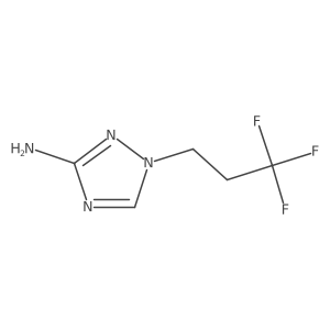 1-(3,3,3-Trifluoropropyl)-1H-1,2,4-triazol-3-amine结构式
