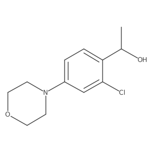 1-[2-Chloro-4-(morpholin-4-yl)phenyl]ethan-1-ol结构式