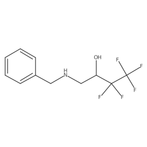 1-Benzylamino-3,3,4,4,4-pentafluorobutan-2-ol Structure