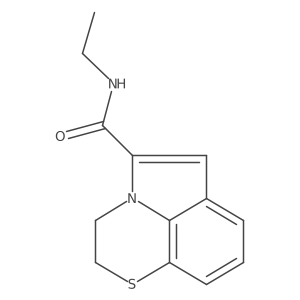 N-Ethyl-2,3-dihydro-[1,4]thiazino[2,3,4-hi]indole-5-carboxamide结构式