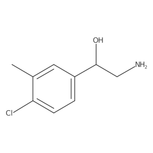 2-Amino-1-(4-chloro-3-methylphenyl)ethan-1-ol Structure