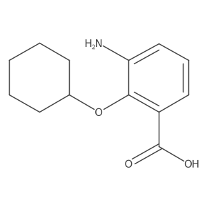 Benzoic acid, 3-amino-2-(cyclohexyloxy)- Structure