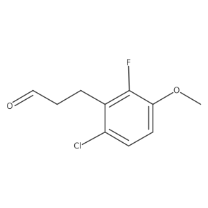 3-(6-Chloro-2-fluoro-3-methoxyphenyl)propanal Structure