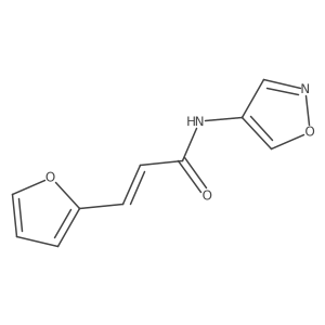 (E)-3-(furan-2-yl)-N-(isoxazol-4-yl)acrylamide结构式