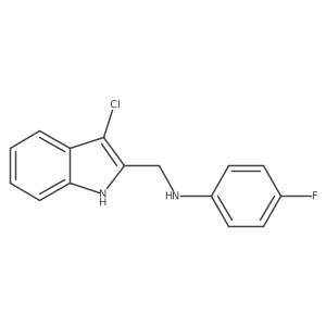 1H-Indole-2-methanamine, 3-chloro-N-(4-fluorophenyl)- Structure