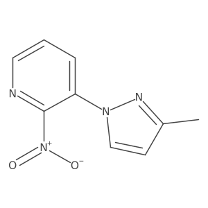 3-(3-Methyl-1H-pyrazol-1-yl)-2-nitropyridine结构式