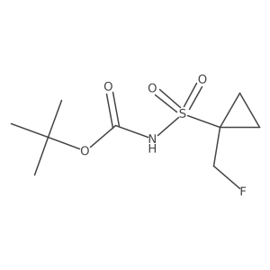 Tert-butyl 1-fluoromethylcyclopropylsulfonylcarbamate Structure