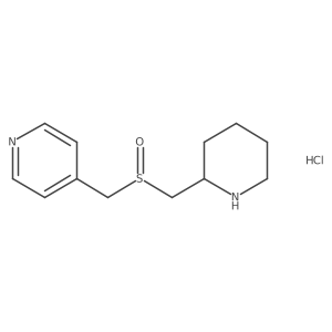 4-(((Piperidin-2-ylmethyl)sulfinyl)methyl)pyridine hydrochloride结构式