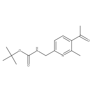 tert-butyl N-[(5-acetyl-6-methylpyridin-2-yl)methyl]carbamate Structure
