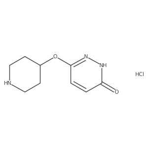 6-(piperidin-4-yloxy)pyridazin-3(2H)-one hydrochloride Structure