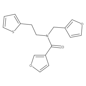 N-(furan-3-ylmethyl)-N-(2-(thiophen-2-yl)ethyl)furan-3-carboxamide Structure