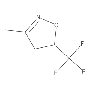 Isoxazole, 4,5-dihydro-3-methyl-5-(trifluoromethyl)- Structure