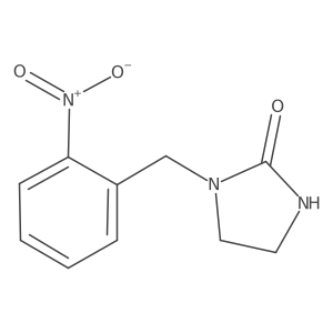 1-[(2-Nitrophenyl)methyl]imidazolidin-2-one结构式