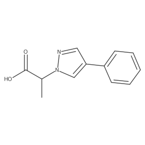 2-(4-phenyl-1H-pyrazol-1-yl)propanoic acid Structure