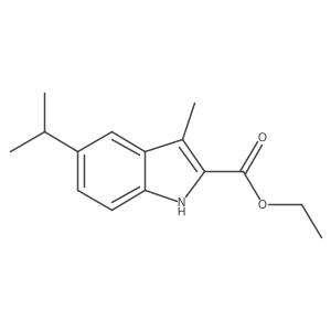 Ethyl 3-methyl-5-(1-methylethyl)-1H-indole-2-carboxylate Structure