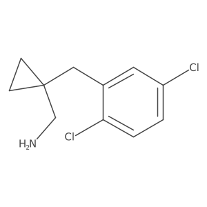 {1-[(2,5-Dichlorophenyl)methyl]cyclopropyl}methanamine结构式
