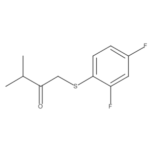 1-((2,4-Difluorophenyl)thio)-3-methylbutan-2-one Structure