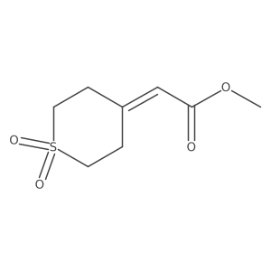 Methyl 2-(1,1-dioxo-1lambda6-thian-4-ylidene)acetate Structure