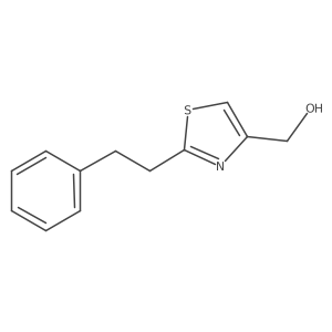 [2-(2-Phenylethyl)-1,3-thiazol-4-yl]methanol结构式