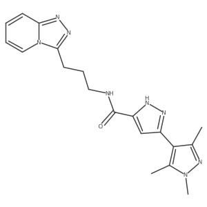 1',3',5'-trimethyl-N-[3-([1,2,4]triazolo[4,3-a]pyridin-3-yl)propyl]-1'H,2H-3,4'-bipyrazole-5-carboxamide Structure
