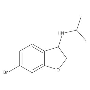 6-Bromo-N-propan-2-yl-2,3-dihydro-1-benzofuran-3-amine Structure