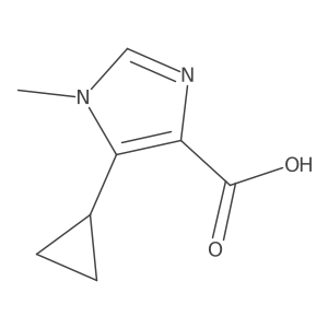 5-cyclopropyl-1-methyl-1H-imidazole-4-carboxylic acid结构式