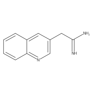2-(Quinolin-3-yl)ethanimidamide Structure