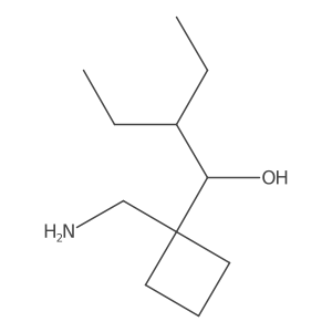 1-[1-(Aminomethyl)cyclobutyl]-2-ethylbutan-1-ol Structure