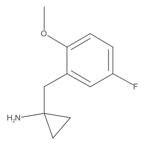 1-[(5-Fluoro-2-methoxyphenyl)methyl]cyclopropan-1-amine Structure