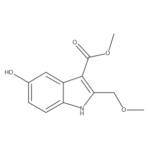5-Hydroxy-3-methoxycarbonyl-2-methoxymethyl-1H-indole Structure