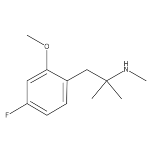 [1-(4-Fluoro-2-methoxyphenyl)-2-methylpropan-2-yl](methyl)amine结构式