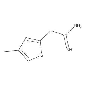 2-(4-Methylthiophen-2-yl)ethanimidamide Structure