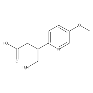 4-Amino-3-(5-methoxypyridin-2-yl)butanoic acid Structure