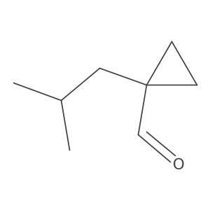 1-(2-Methylpropyl)cyclopropane-1-carbaldehyde结构式