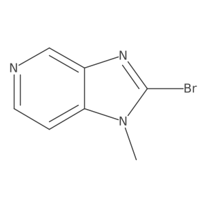 2-bromo-1-methyl-1H-imidazo[4,5-c]pyridine结构式
