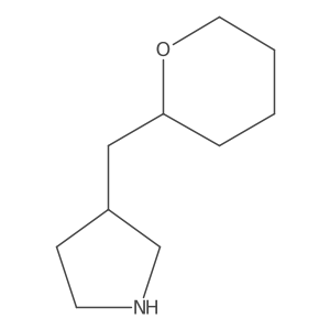 3-[(Oxan-2-yl)methyl]pyrrolidine Structure