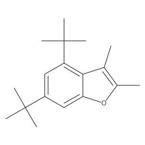 4,6-Ditert-butyl-2,3-dimethyl-1-benzofuran结构式