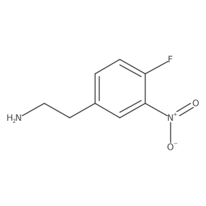 2-(4-Fluoro-3-nitrophenyl)ethanamine结构式
