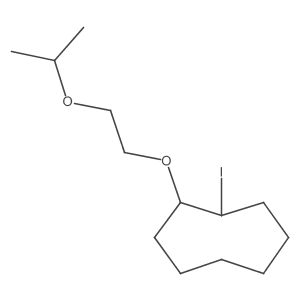 1-Iodo-2-[2-(propan-2-yloxy)ethoxy]cyclooctane结构式