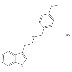 [2-(1H-indol-3-yl)ethyl][4-(methylthio)benzyl]amine hydrobromide Structure