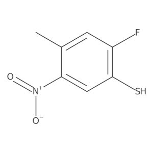 2-Fluoro-4-methyl-5-nitrothiophenol Structure