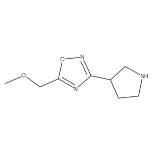 5-(Methoxymethyl)-3-(pyrrolidin-3-yl)-1,2,4-oxadiazole结构式