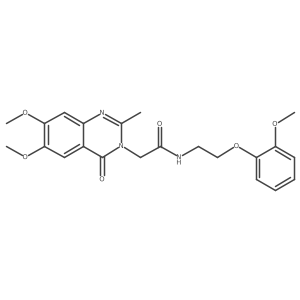 2-(6,7-dimethoxy-2-methyl-4-oxoquinazolin-3(4H)-yl)-N-[2-(2-methoxyphenoxy)ethyl]acetamide结构式