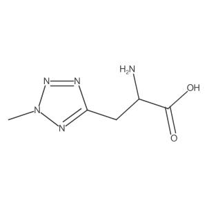 2-Amino-3-(2-methyl-2h-1,2,3,4-tetrazol-5-yl)propanoic acid Structure