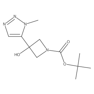 Tert-butyl 3-hydroxy-3-(1-methyl-1h-1,2,3-triazol-5-yl)azetidine-1-carboxylate Structure