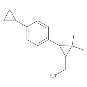 [3-(4-Cyclopropylphenyl)-2,2-dimethylcyclopropyl]methanamine结构式