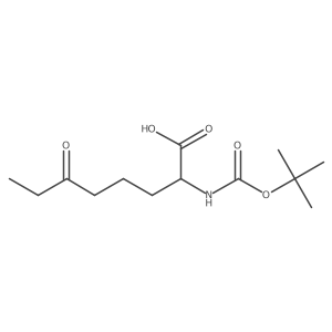 2-{[(Tert-butoxy)carbonyl]amino}-6-oxooctanoic acid结构式