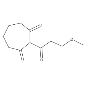 2-(3-Methoxypropanoyl)cycloheptane-1,3-dione Structure