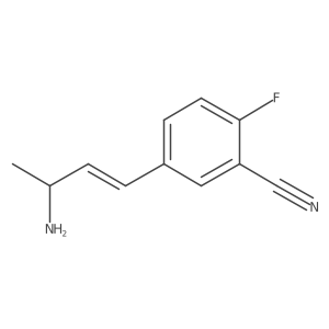 5-(3-Aminobut-1-en-1-yl)-2-fluorobenzonitrile Structure